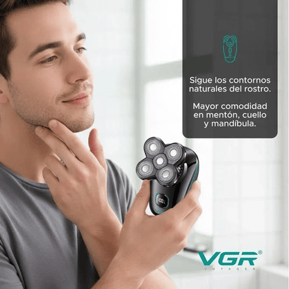 BabiShop225 Rasoir Électrique VGR V-304: Précision 5D, Confort &amp; Voyage
