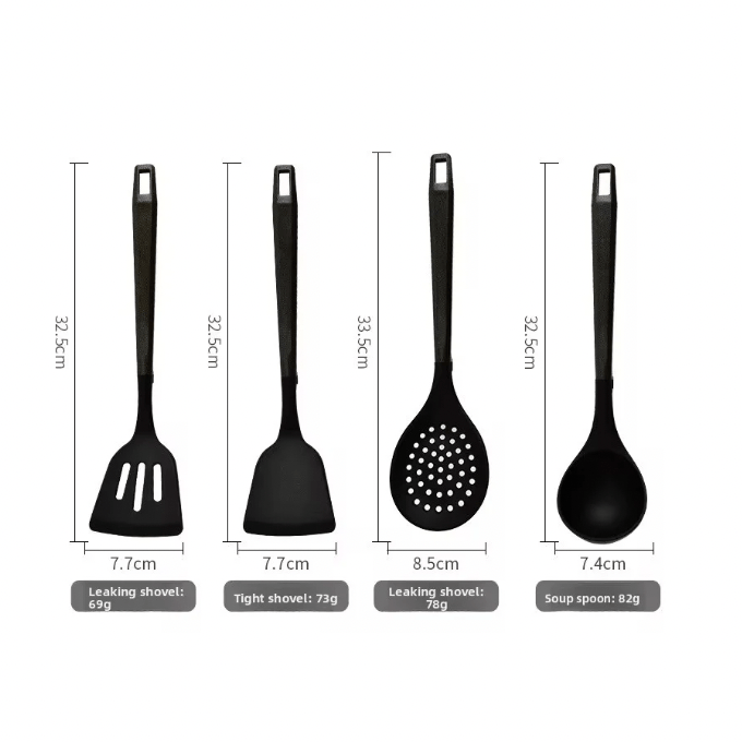 BabiShop225 Ustensiles Cuisine 19 Pièces en Silicone – Non Toxique &amp; Antiadhésif