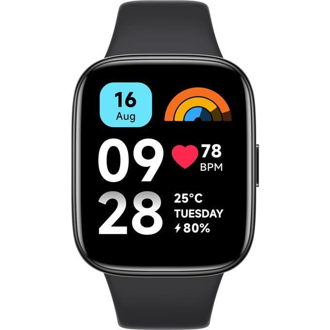 BabiShop225 Xiaomi Noir Redmi Watch 3 Active: Montre Connectée Élégante et Sportive