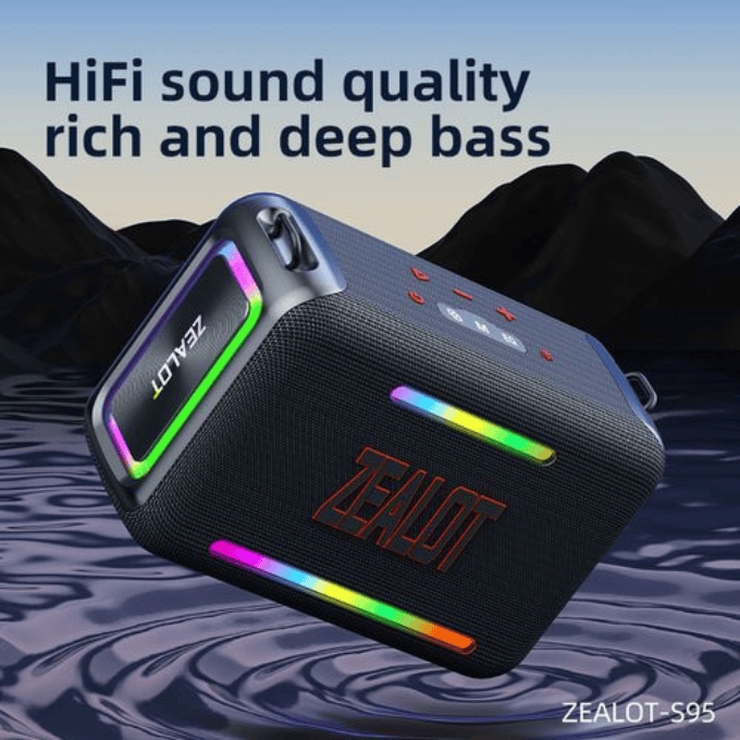 BabiShop225 ZEALOT S95 — Enceinte Bluetooth 120W Waterproof