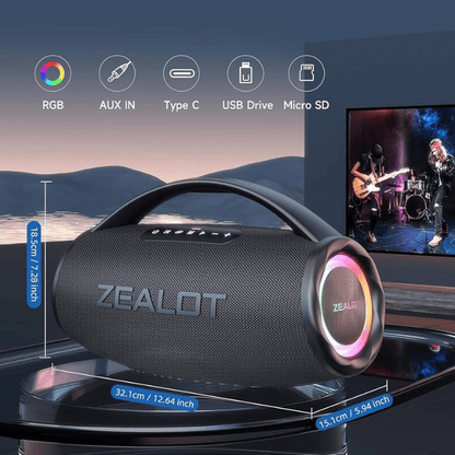 BabiShop225 ZEALOT S97 — Enceinte Bluetooth 80W Waterproof